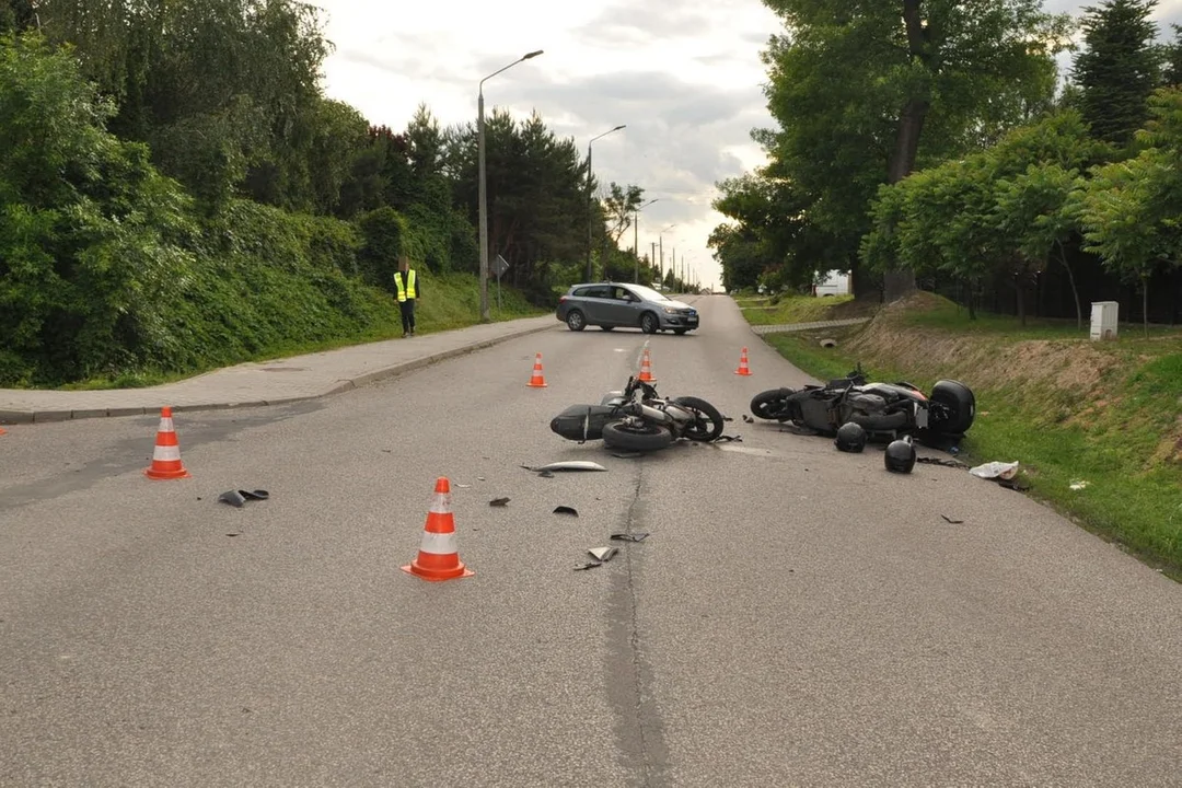 Lubelskie: Zderzyły się dwa motocykle. 47-latek i nastolatek w szpitalu