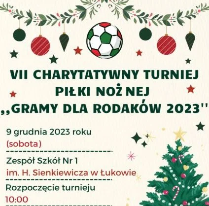 Zaproszenie na VII Charytatywny Turniej Piłki Nożnej ,,Gramy dla Rodaków". Trwają zapisy - Zdjęcie główne