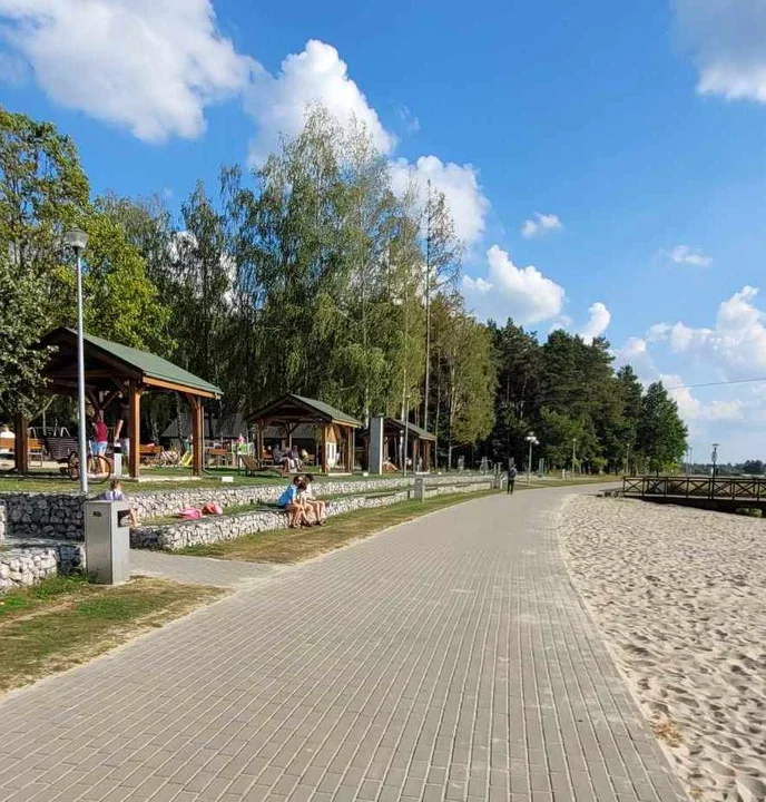 Jeszcze plażujemy nad Zalewem w Łukowie