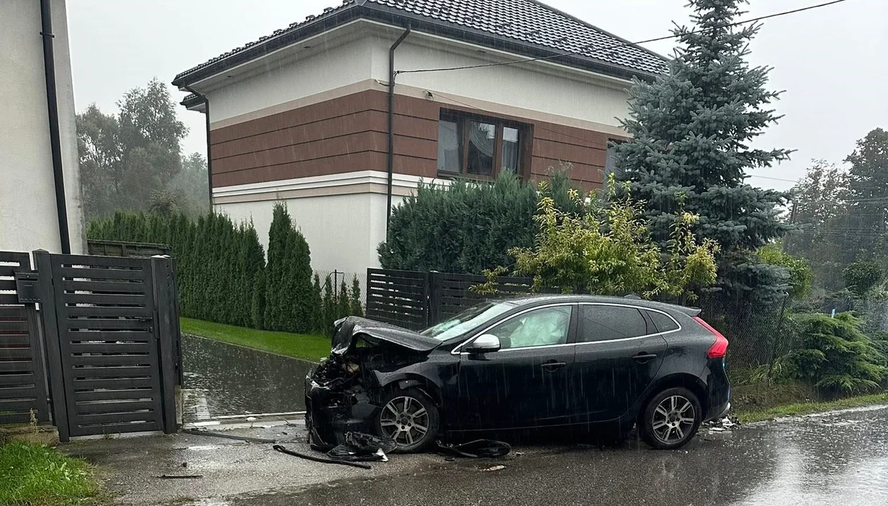 Czołowe zderzenie w Starym Pilczynie