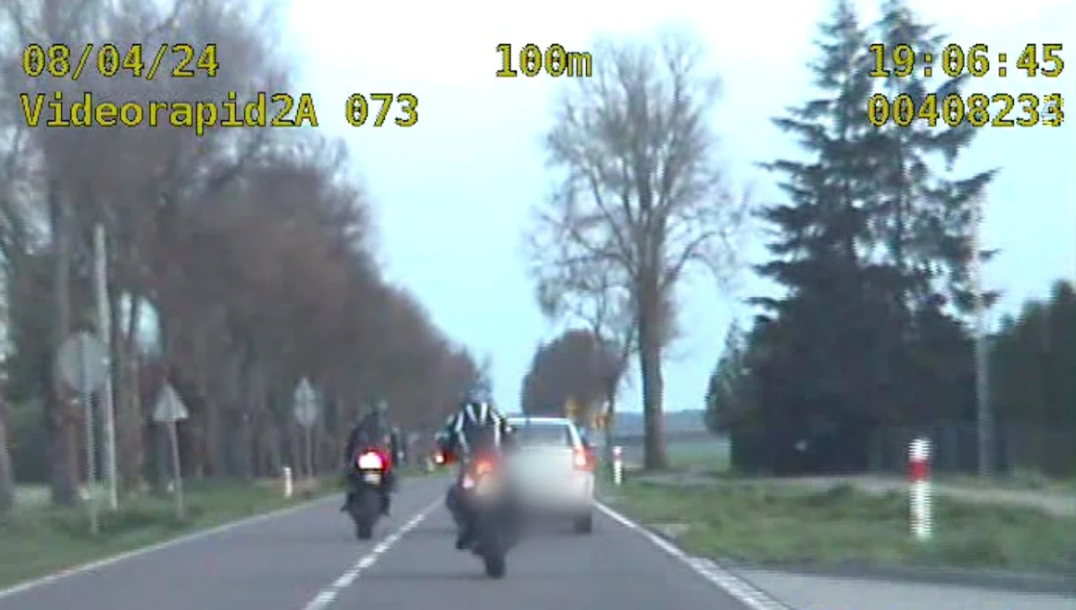 Motocykliści ukarani za zbyt szybką jazdę. Złapali ich radzyńscy policjanci