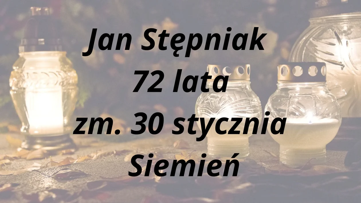 Zmarli z Parczewa i okolic ( 23 - 30 stycznia)