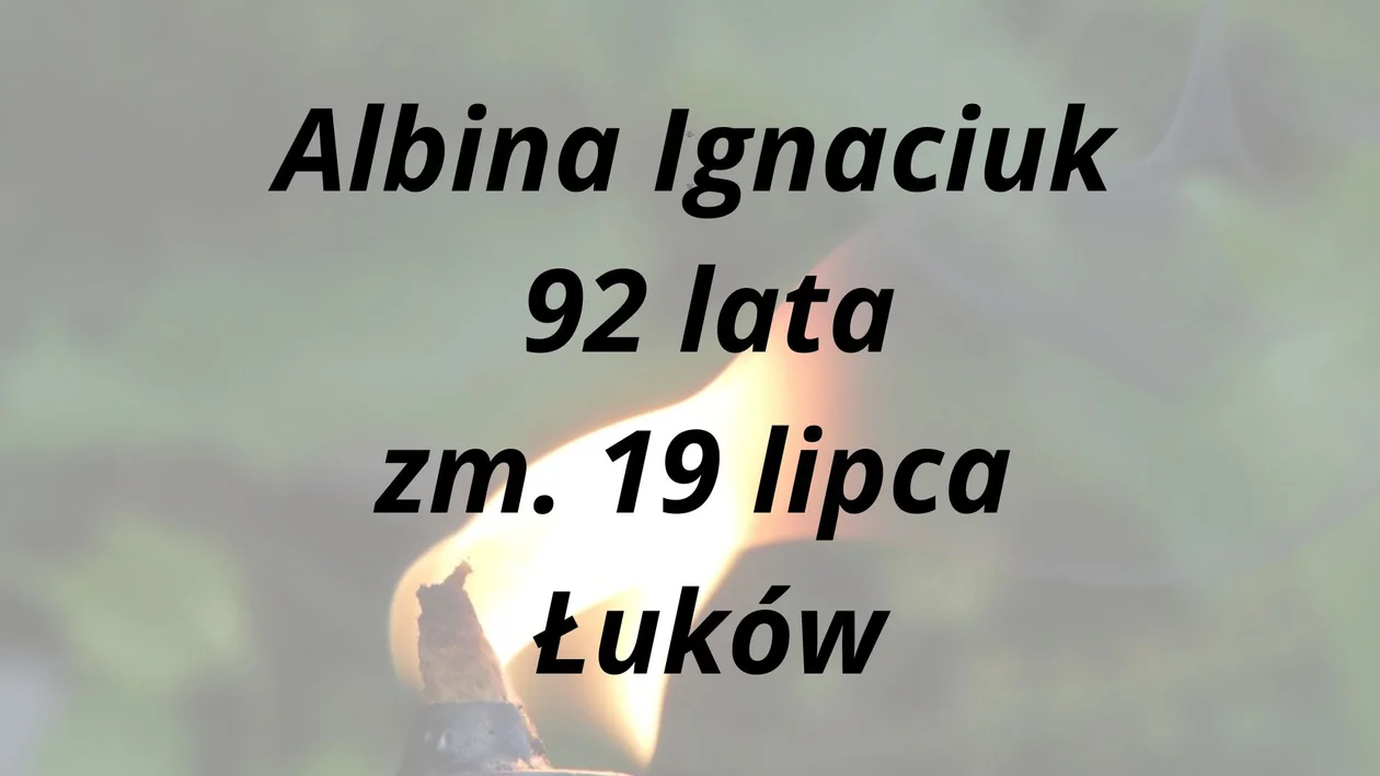 Nekrologi Łuków