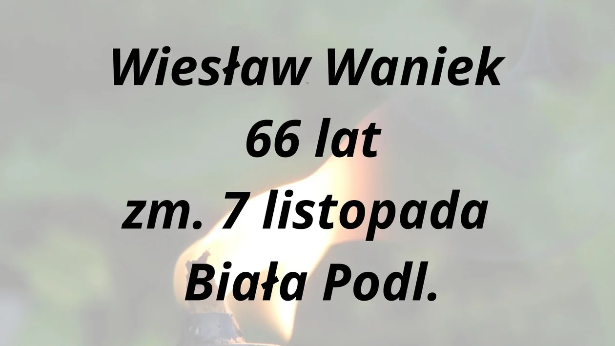 Nekrologi z powiatu bialskiego