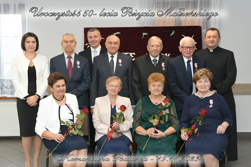 Jubileusz Złotych Godów w gminie Komarówka Podlaska - Zdjęcie główne