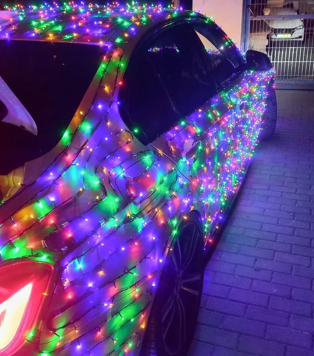 Lublin: Auto całe w lampkach choinkowych. Policyjne kontrole kierowców w święta - Zdjęcie główne