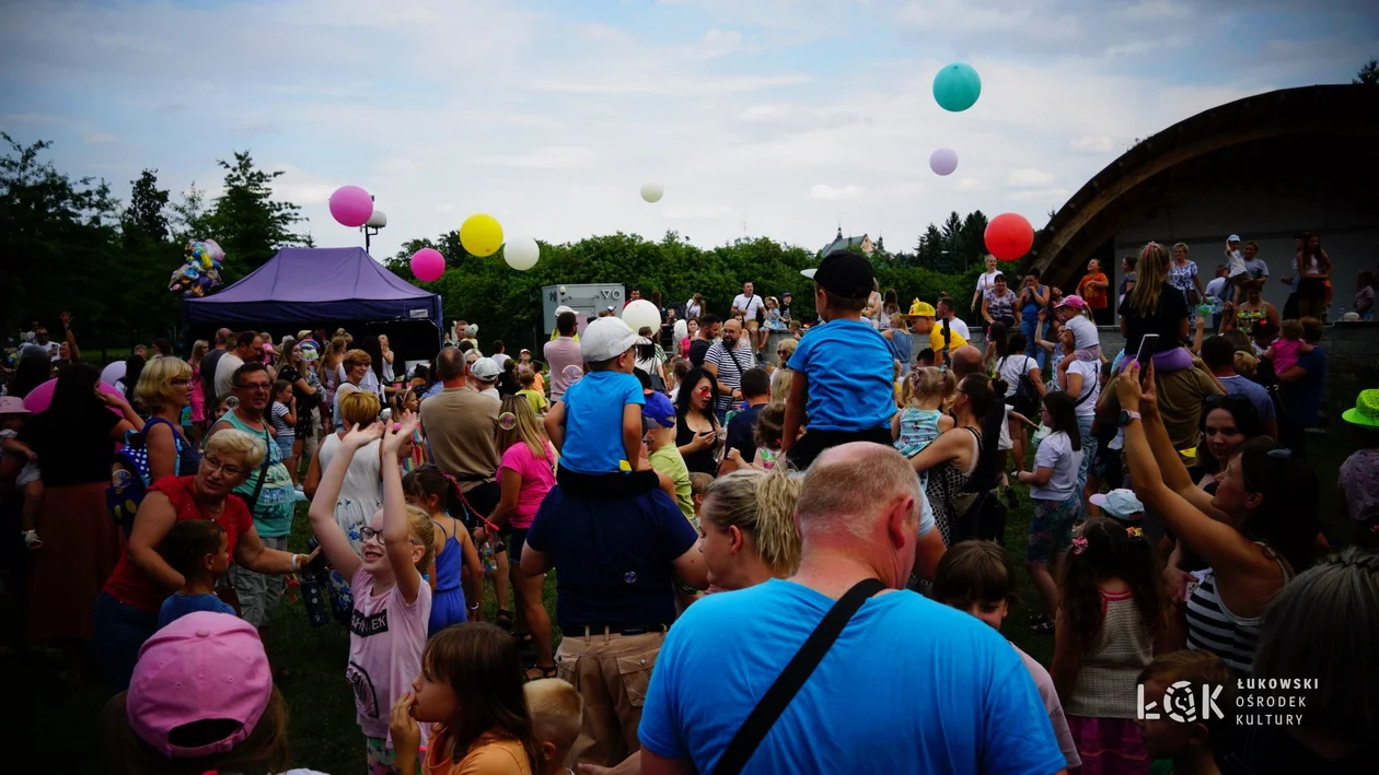 Festiwal Balonów, Baniek Mydlanych i Kolorów w Parku Miejskim w Łukowie