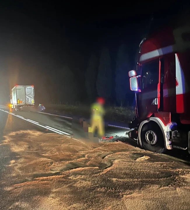 Kolizja na drodze z Puław do Radomia