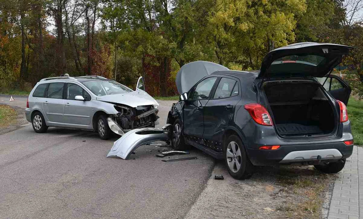 "Czołówka" dwóch samochodów w woj. lubelskim. Jedna osoba w szpitalu