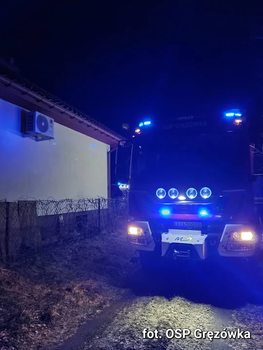Pożar w kotłowni domu jednorodzinnego w Gręzówce