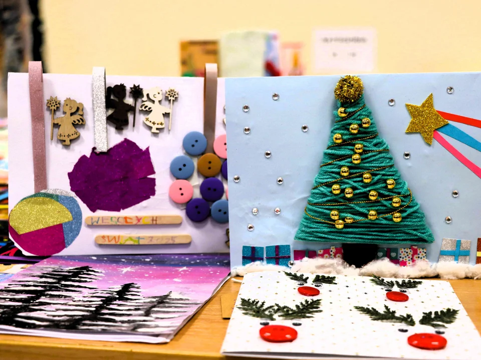 Konkurs na najpiękniejszą kartkę Bożonarodzeniową w ZSP w Kurowie