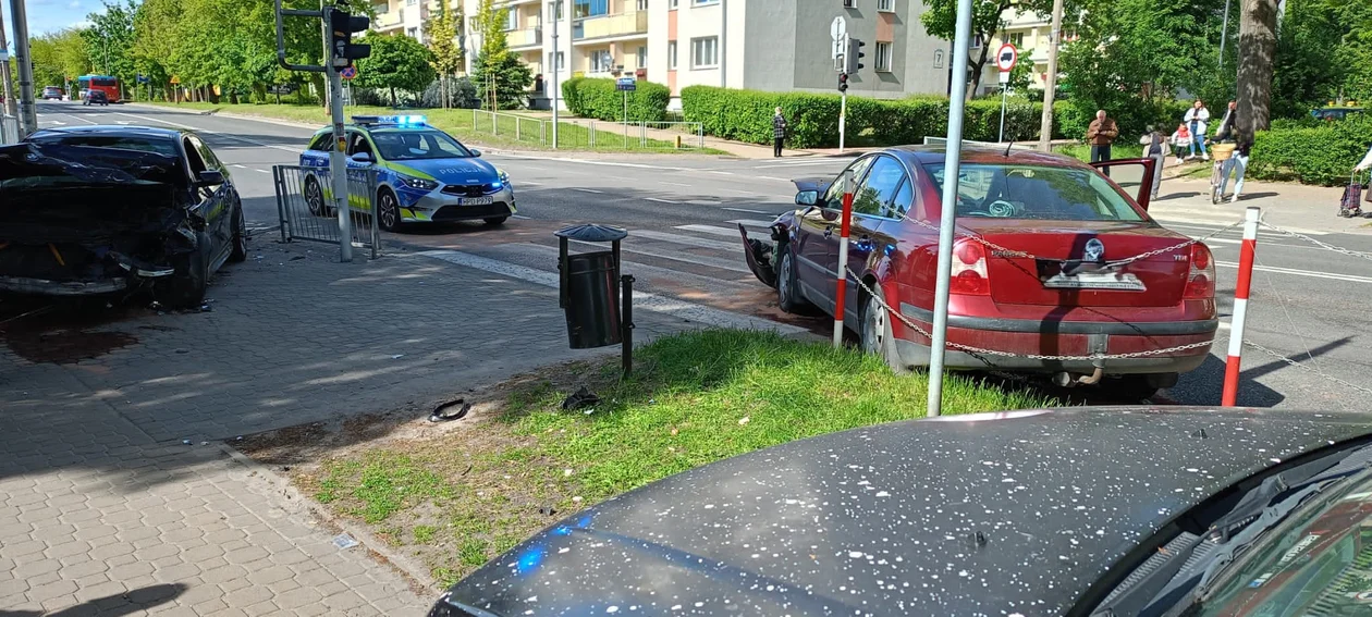 Kolizja na ul. Piaskowej w Puławach