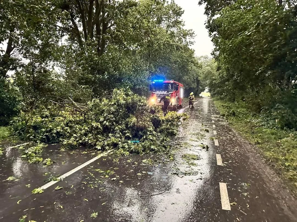 Ulewa w powiecie łukowskim