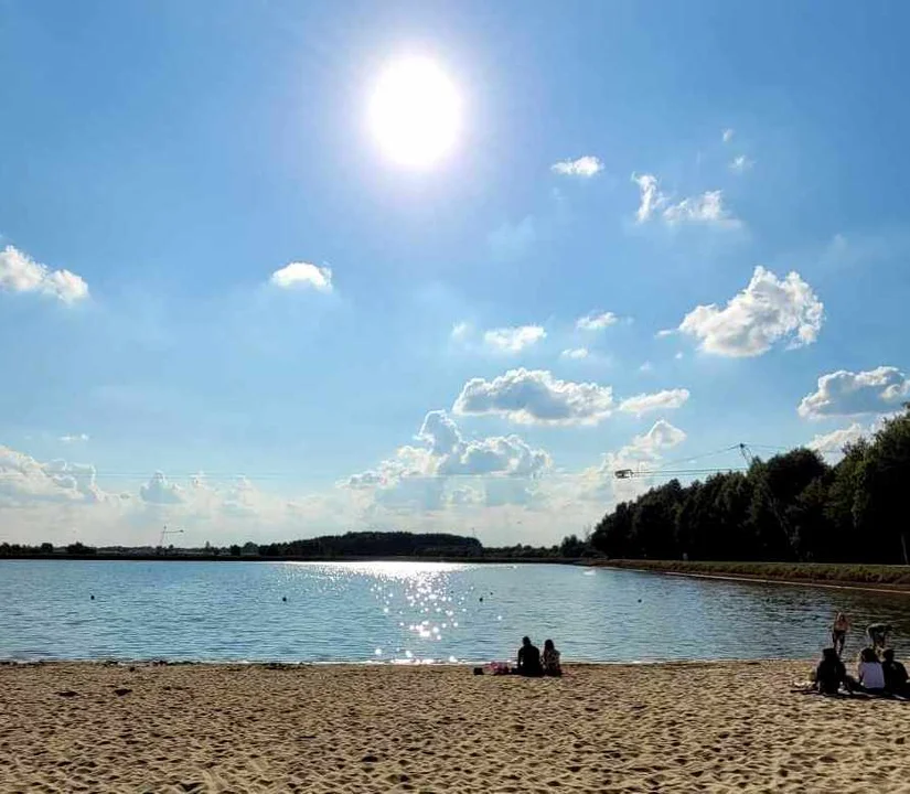 Jeszcze plażujemy nad Zalewem w Łukowie