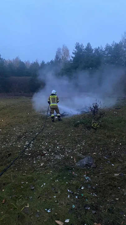 Pożar śmieci w Zgórznicy