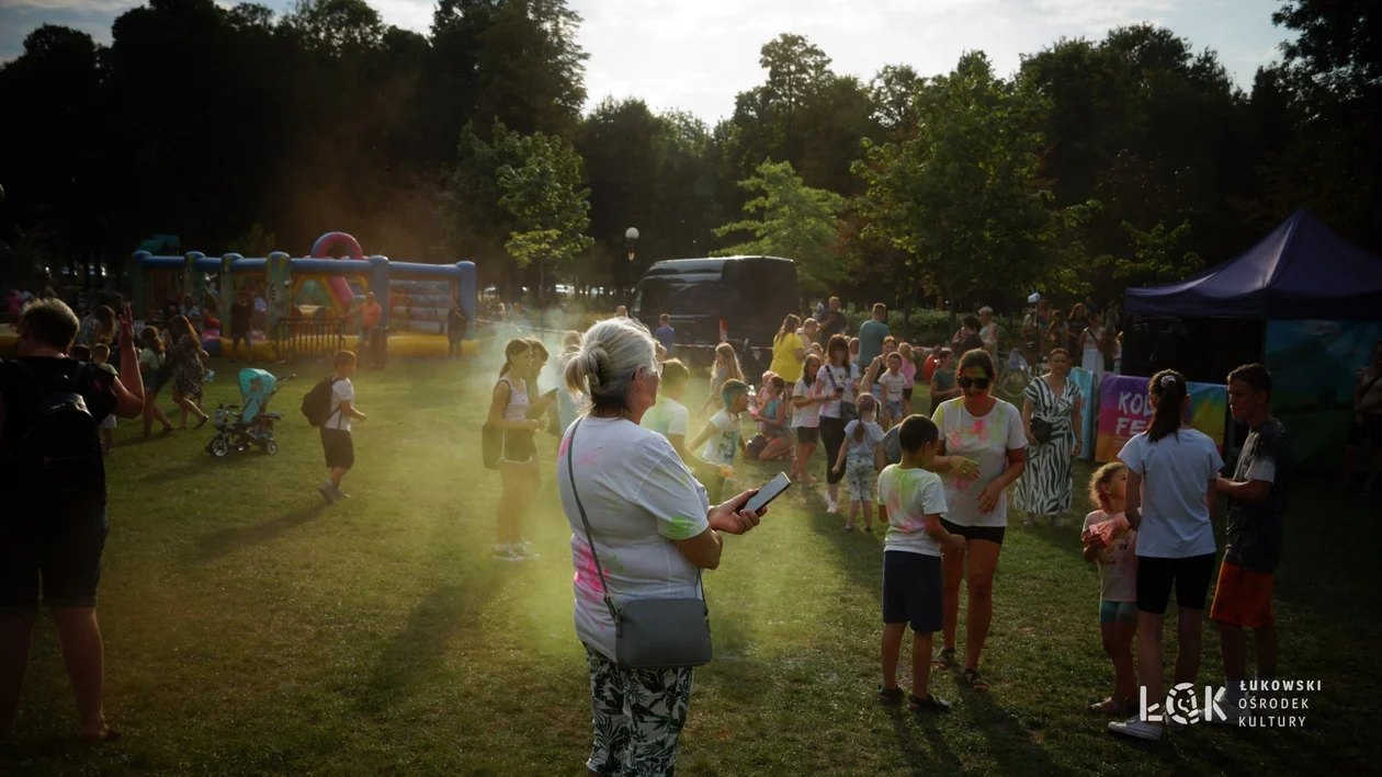 Festiwal Balonów, Baniek Mydlanych i Kolorów w Parku Miejskim w Łukowie