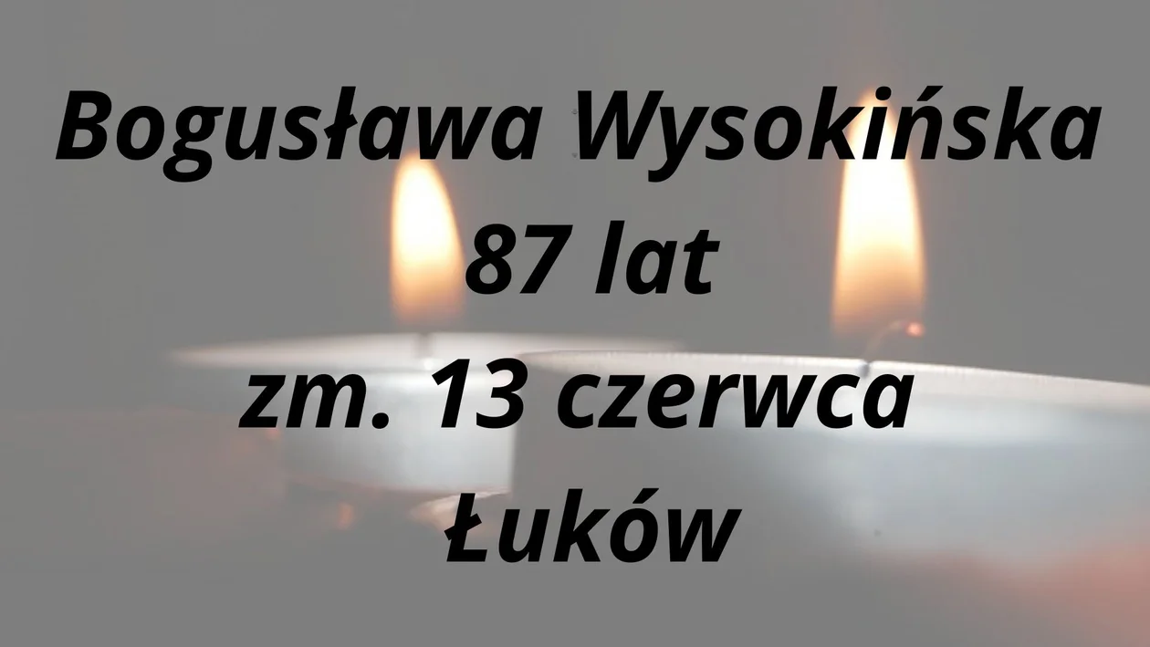 Nekrologi z Łukowa