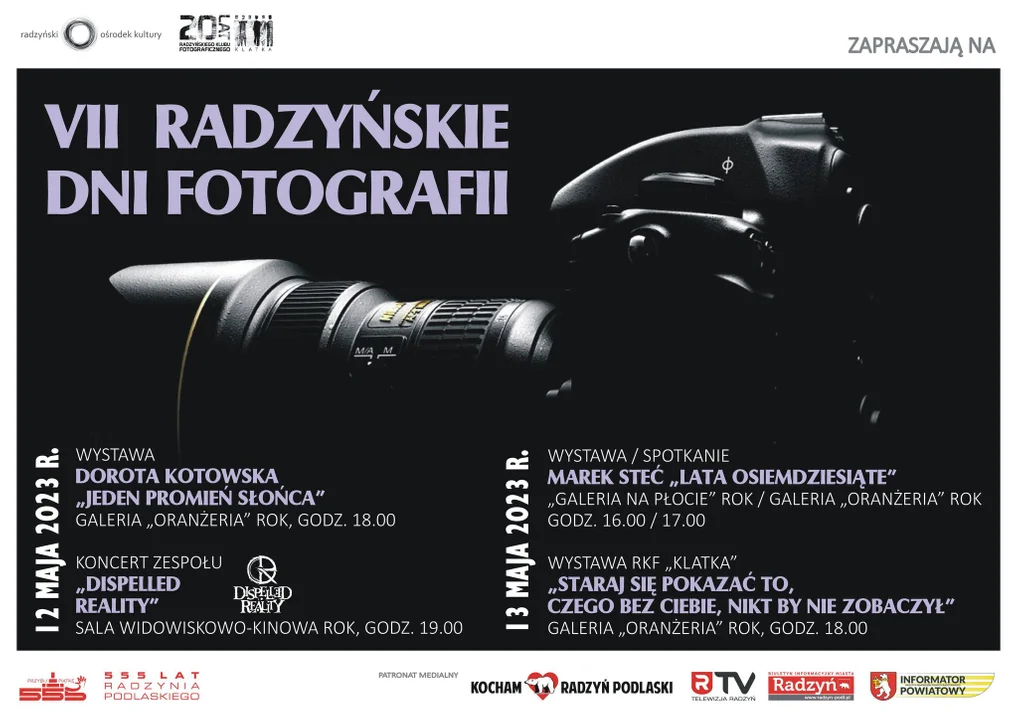 Serdecznie zapraszamy na VII RADZYŃSKIE DNI FOTOGRAFII 12-13 MAJA 2023 - Zdjęcie główne