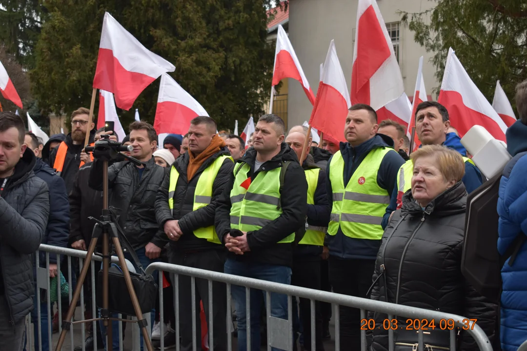 Protest rolników. Przemarsz w Lublinie