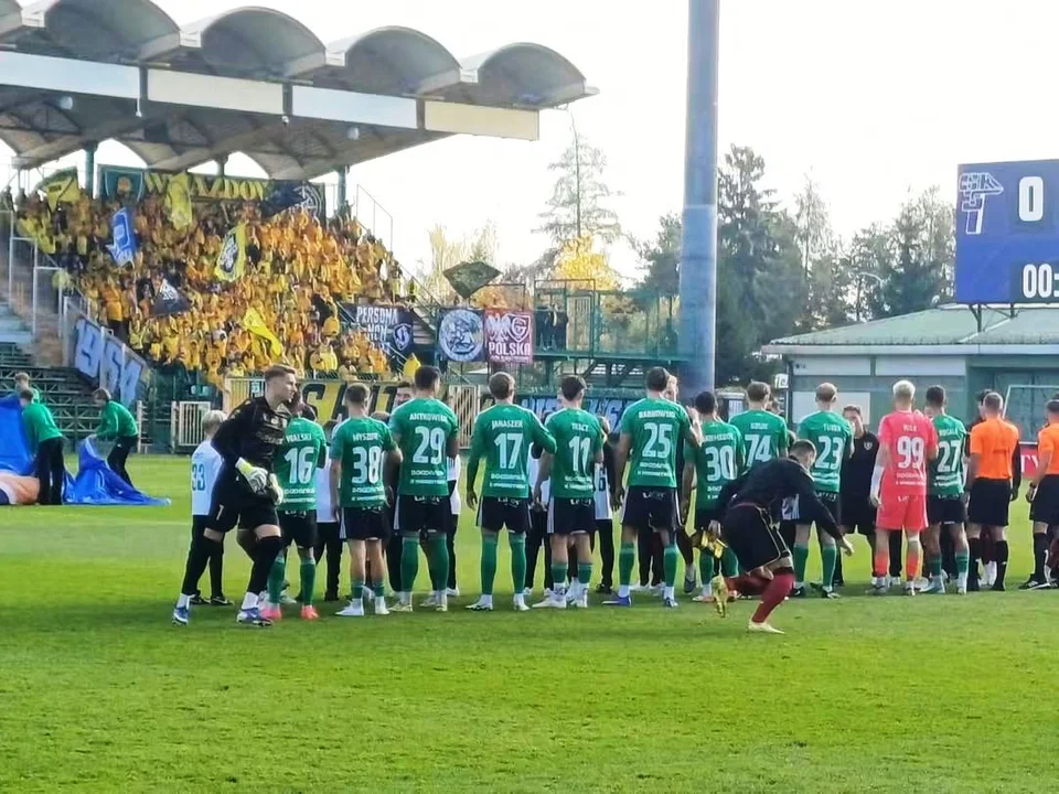Klub Kibica z II LO na meczu Pucharu Polski