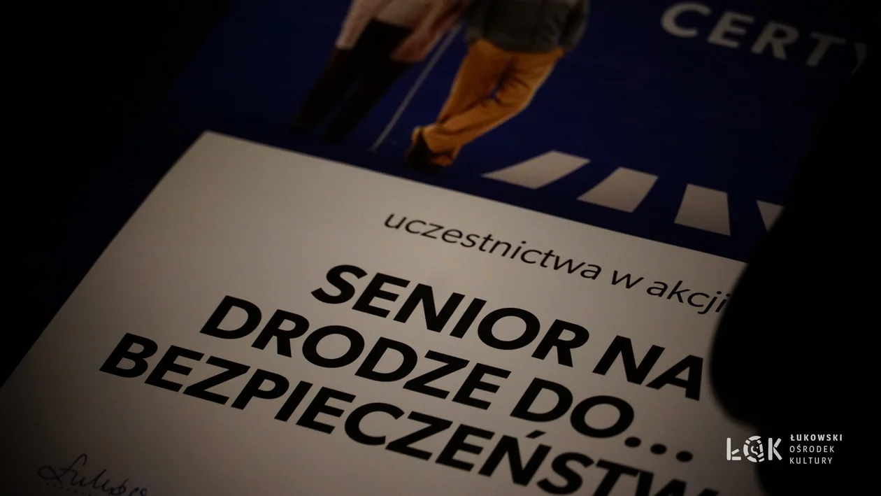 Edukacyjne Warsztaty "Senior na Drodze do... Bezpieczeństwa!" w Łukowskim Ośrodku Kultury