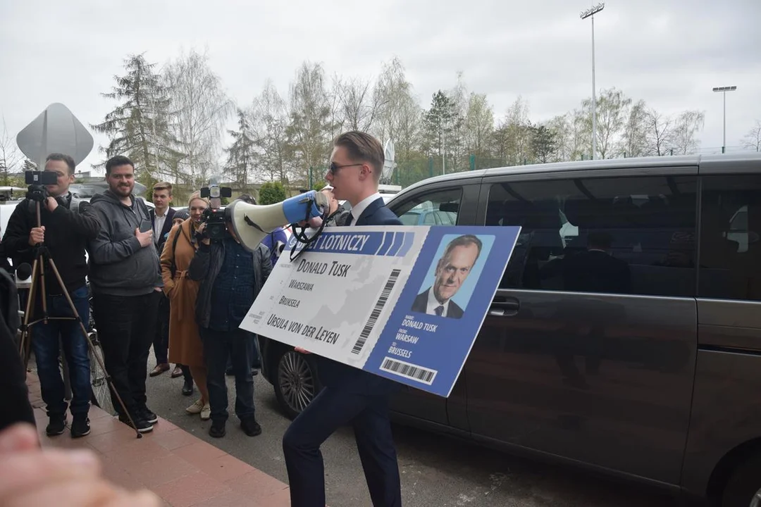 Donald Tusk i Rafał Trzaskowski w Białej Podlaskiej