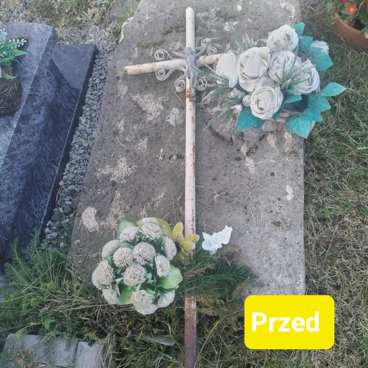 Posprzątali zaniedbane groby na łukowskim cmentarzu