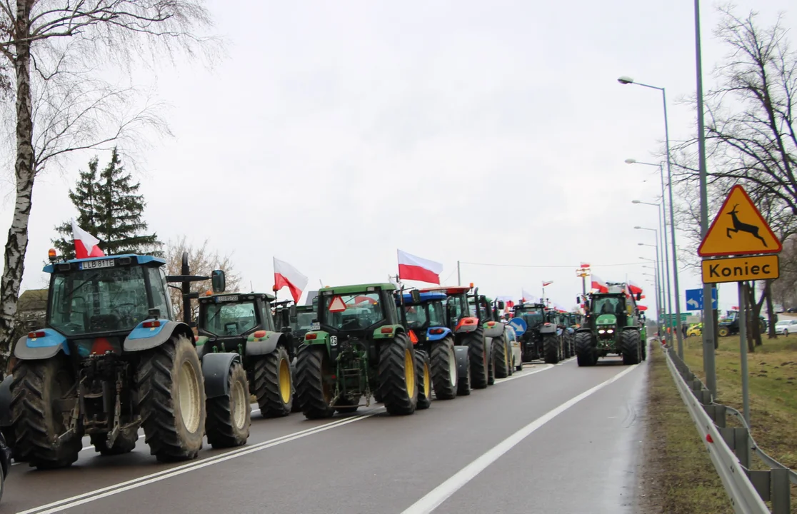 Rolnicza blokada w Wólce Rozwadowskiej