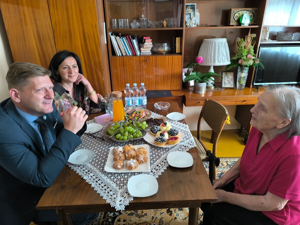Z wizytą u najstarszej mieszkanki Łaskarzewa
