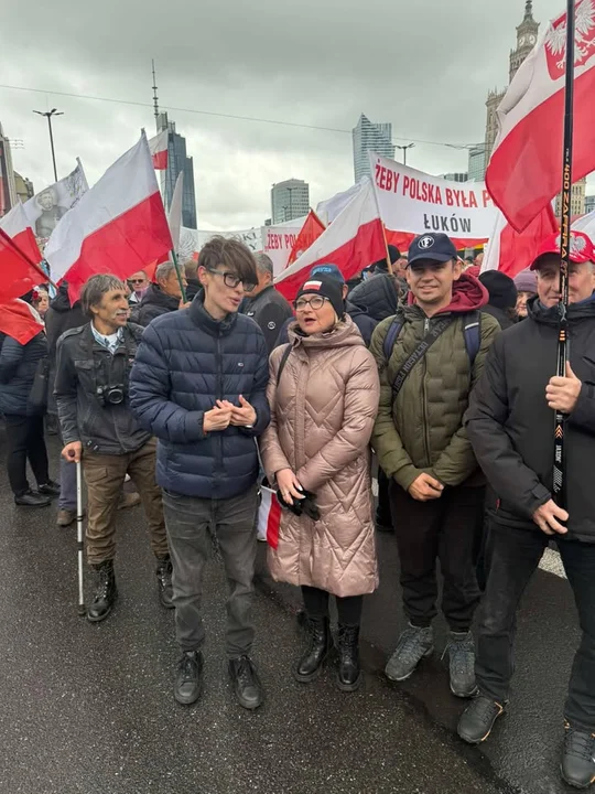 Łukowianie na Narodowym Marszu Przeciw Masowej Migracji w Warszawie
