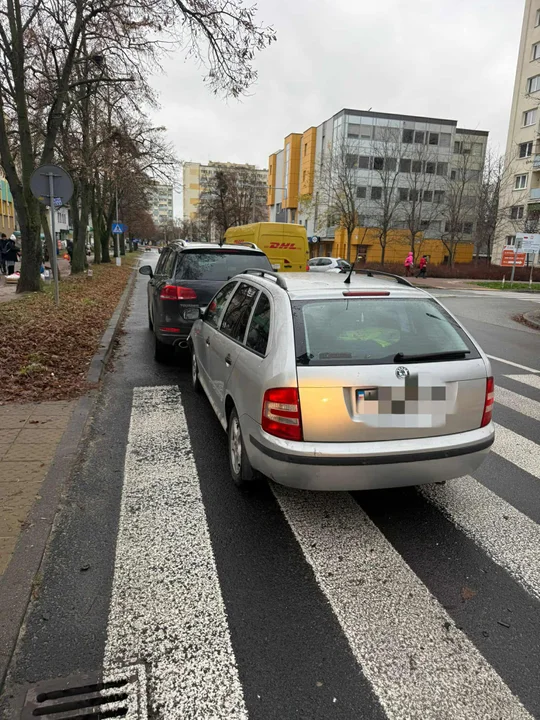 Kolizja na ul. Centralnej w Puławach