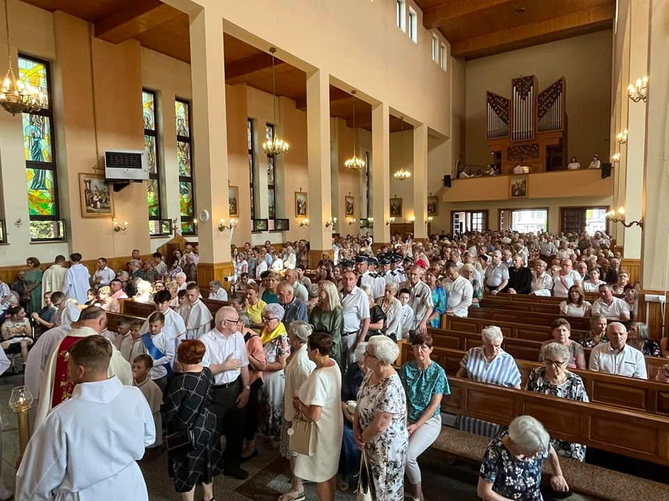 Procesja Bożego Ciała w parafii Matki Kościoła w Łukowie