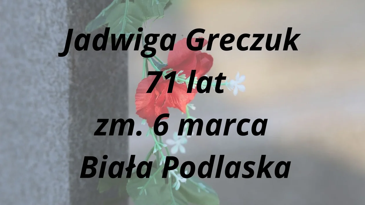 Nekrologi z powiatu bialskiego