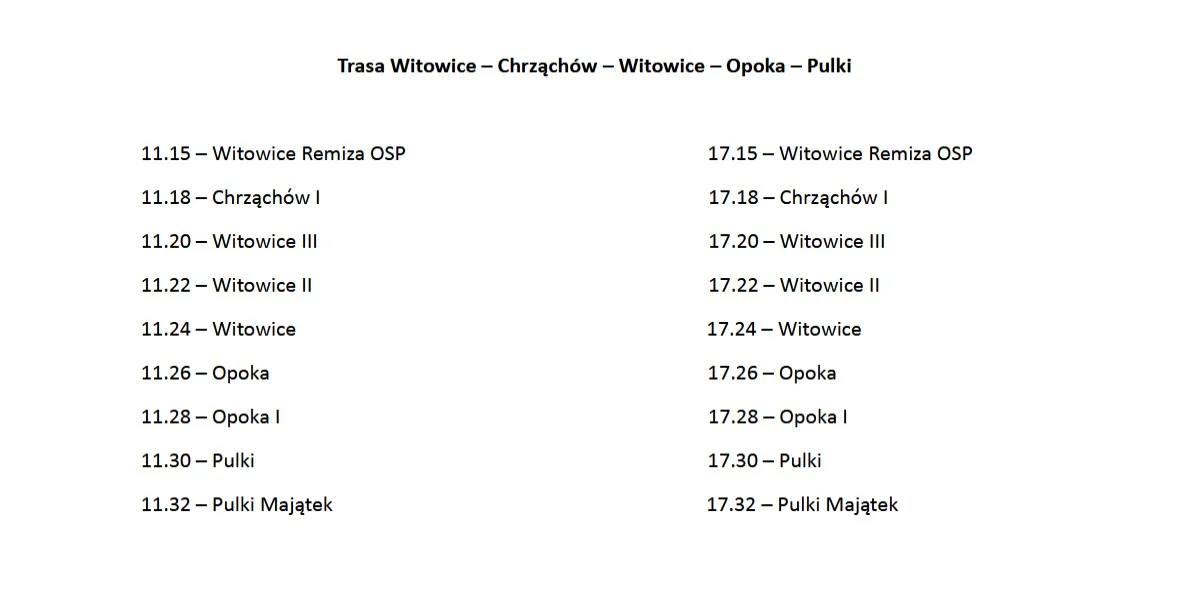 Transport na wybory w Gminie Końskowola