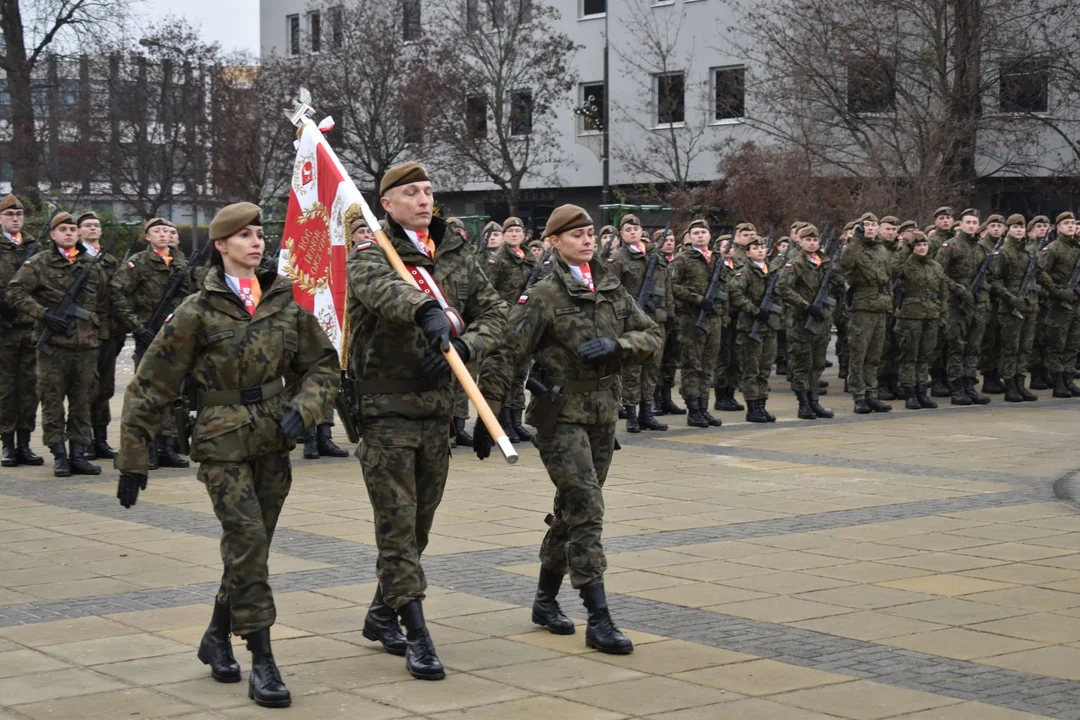 Przysięga żołnierzy WOT w Puławach