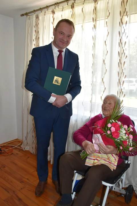 Jubileusz 100- lecia Janiny Ćwikła - mieszkanki gminy Potok Górny