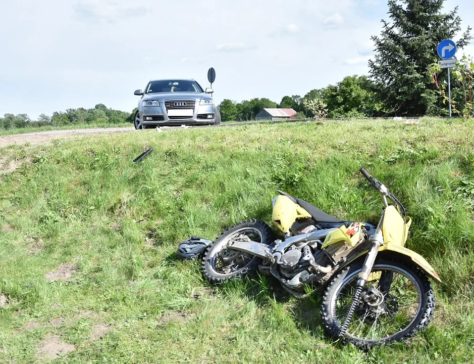 Dwóch motocyklistów w szpitalu po wypadkach na bialskich drogach. Nastolatek bez "prawka"