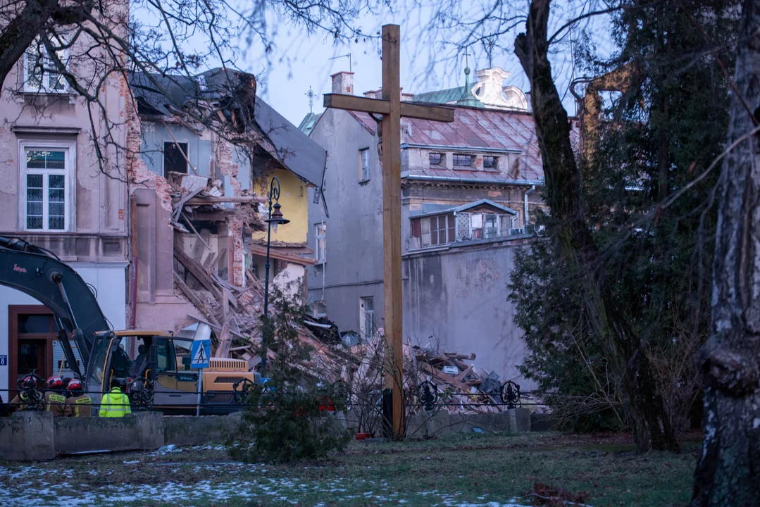 Lublin: Katastrofa budowlana przy ul. Bernardyńskiej