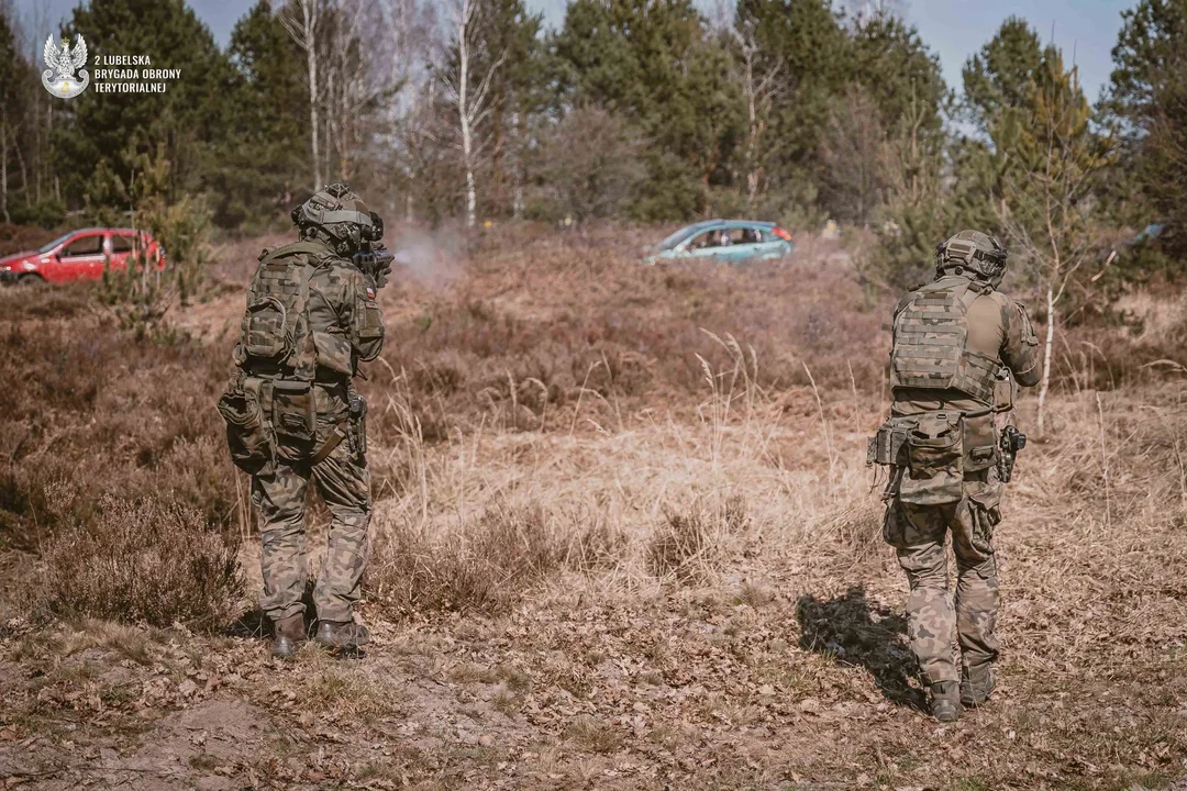 Lubelscy terytorialsi przeprowadzili zasadzkę na kolumnę pojazdów ramach szkolenia