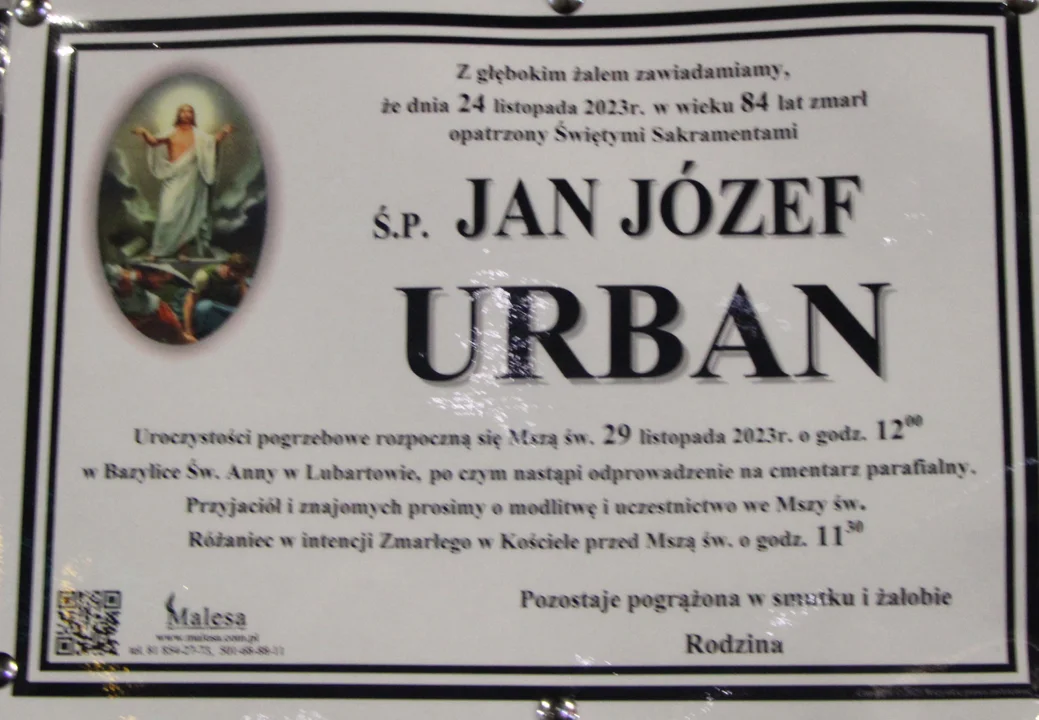 Zmarli z Lubartowa i okolic w II połowie listopada