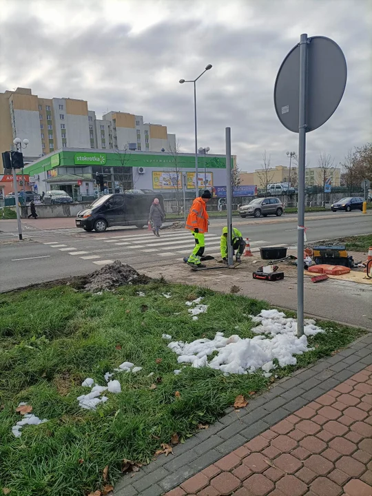 Naprawa sygnalizacji przy ul. Lubelskiej w Puławach