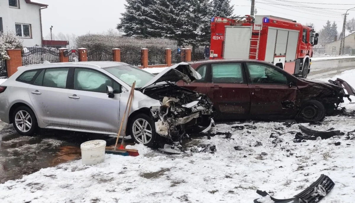 Powiat łęczyński. 6 zdarzeń drogowych jednego dnia - Zdjęcie główne