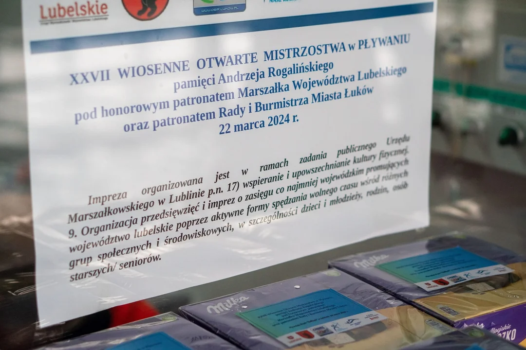 XXVII WIOSENNE OTWARTE MISTRZOSTWA W PŁYWANIU PAMIĘCI ANDRZEJA ROGALIŃSKIEGO