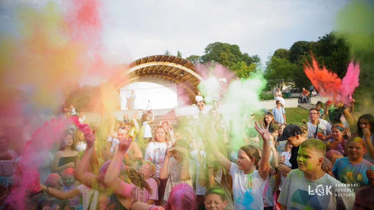 Festiwal Balonów, Baniek Mydlanych i Kolorów w Parku Miejskim w Łukowie