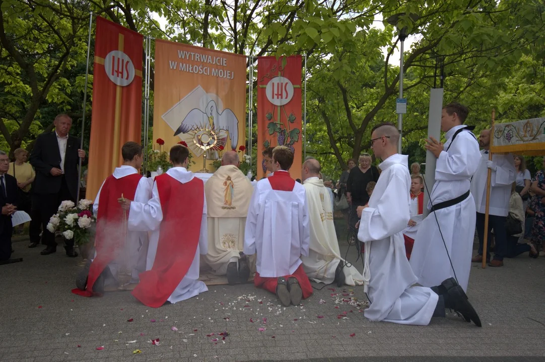 Procesja  Bożego Ciała w Puławach