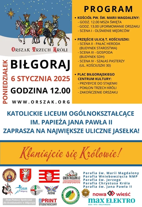 Orszaki Trzech Króli powiat biłgorajski - plakaty