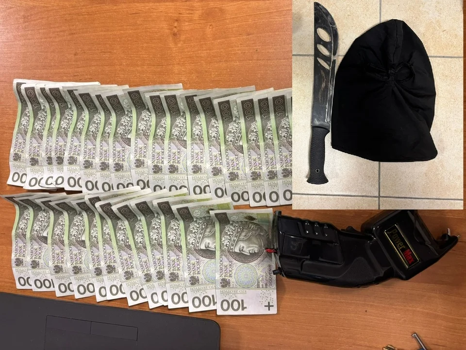 Lublin: Płacił banknotami z napisem "souvenir”. Miał  przy sobie maczetę i paralizator