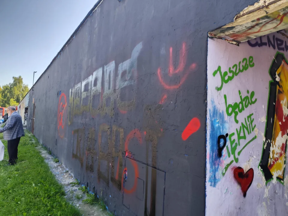 Mural od Ukrainy dla Lublina zniszczony. "Ludzie chorzy z nienawiści"
