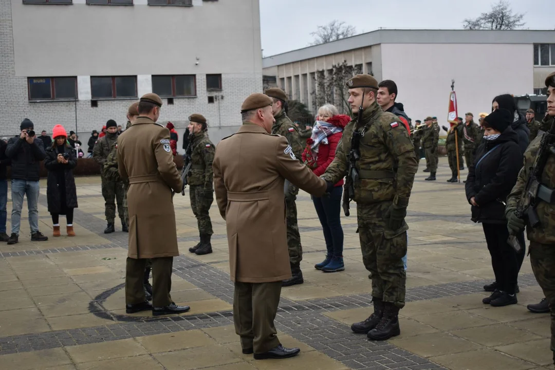 Przysięga żołnierzy WOT w Puławach