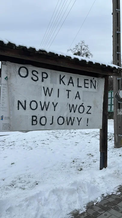 OSP Kaleń powitało wóz bojowy